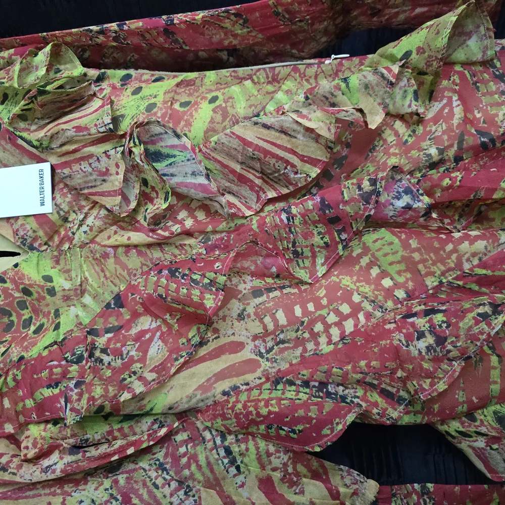 Vibrant Multicolor Ruffled Dress - Picture 5 of 5
